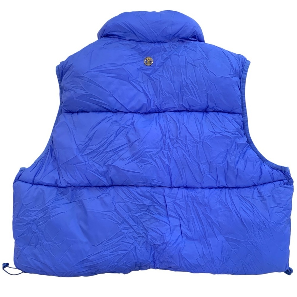 Simply Southern Periwinkle Blue Packable Puffer Vest NWT XL  Lightweight Travel - Picture 3 of 13